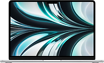 Apple MacBook Air CTO 13.6 (Liquid True Tone Retina Display) M2 (8-Core GPU) 16 GB RAM 256 GB SSD [Mid 2022] silber – Ansicht 1