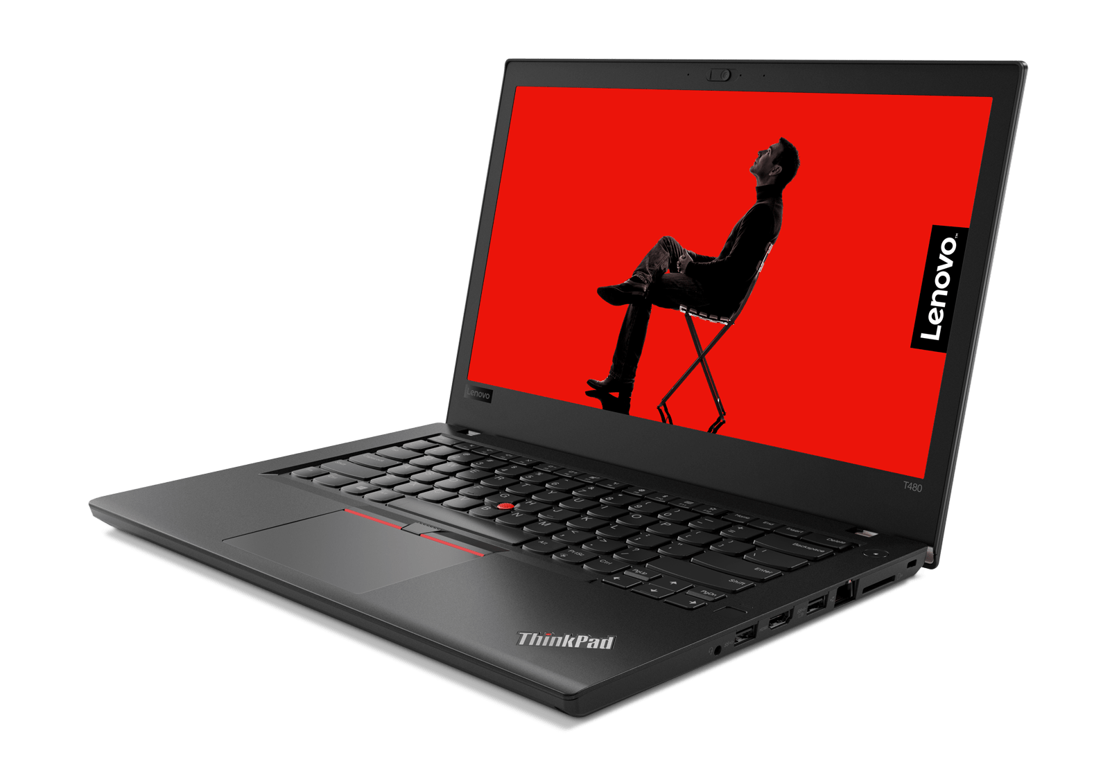 Lenovo ThinkPad T480 14 Zoll 1920x1080 Full HD Intel Core i5 256GB SSD 8GB Windows 11 Pro Webcam – Ansicht 1