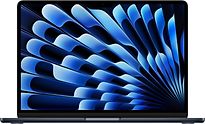 Apple MacBook Air 13.6 (Liquid True Tone Retina Display) M3 (8-Core CPU, 8-Core GPU) 8 GB RAM 256 GB SSD [Early 2024, englisches Tastaturlayout, QWERTY] mitternacht – Ansicht 1