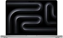 Apple MacBook Pro 14 (Liquid Retina XDR Display) M3 (8-Core CPU, 10-Core GPU) 8 GB RAM 512 GB SSD [Late 2023] silber – Ansicht 1