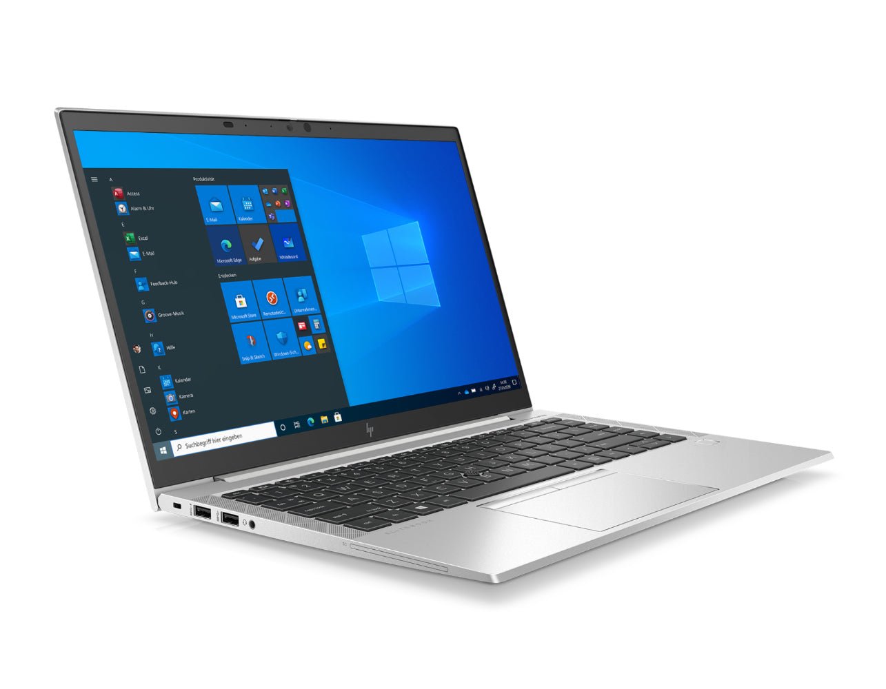 HP EliteBook 845 G7 14 Zoll 1920x1080 Full HD AMD Ryzen 5 PRO 256GB SSD 16GB Windows 11 Pro Webcam – Ansicht 1