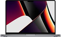 Apple MacBook Pro mit Touch ID 14.2 (Liquid Retina XDR Display) M1 Pro (10-Core CPU, 16-Core GPU) 16 GB RAM 1 TB SSD [Late 2021] space grau – Ansicht 1