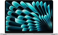 Apple MacBook Air 13.6 (Liquid True Tone Retina Display) M3 (8-Core CPU, 8-Core GPU) 8 GB RAM 256 GB SSD [Early 2024] silber – Ansicht 1